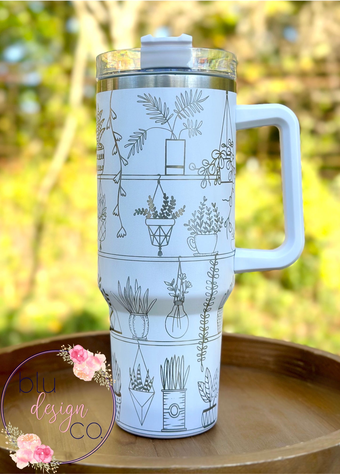 Plant Shelves Full Wrap 40oz Cup - 14 Colors Available