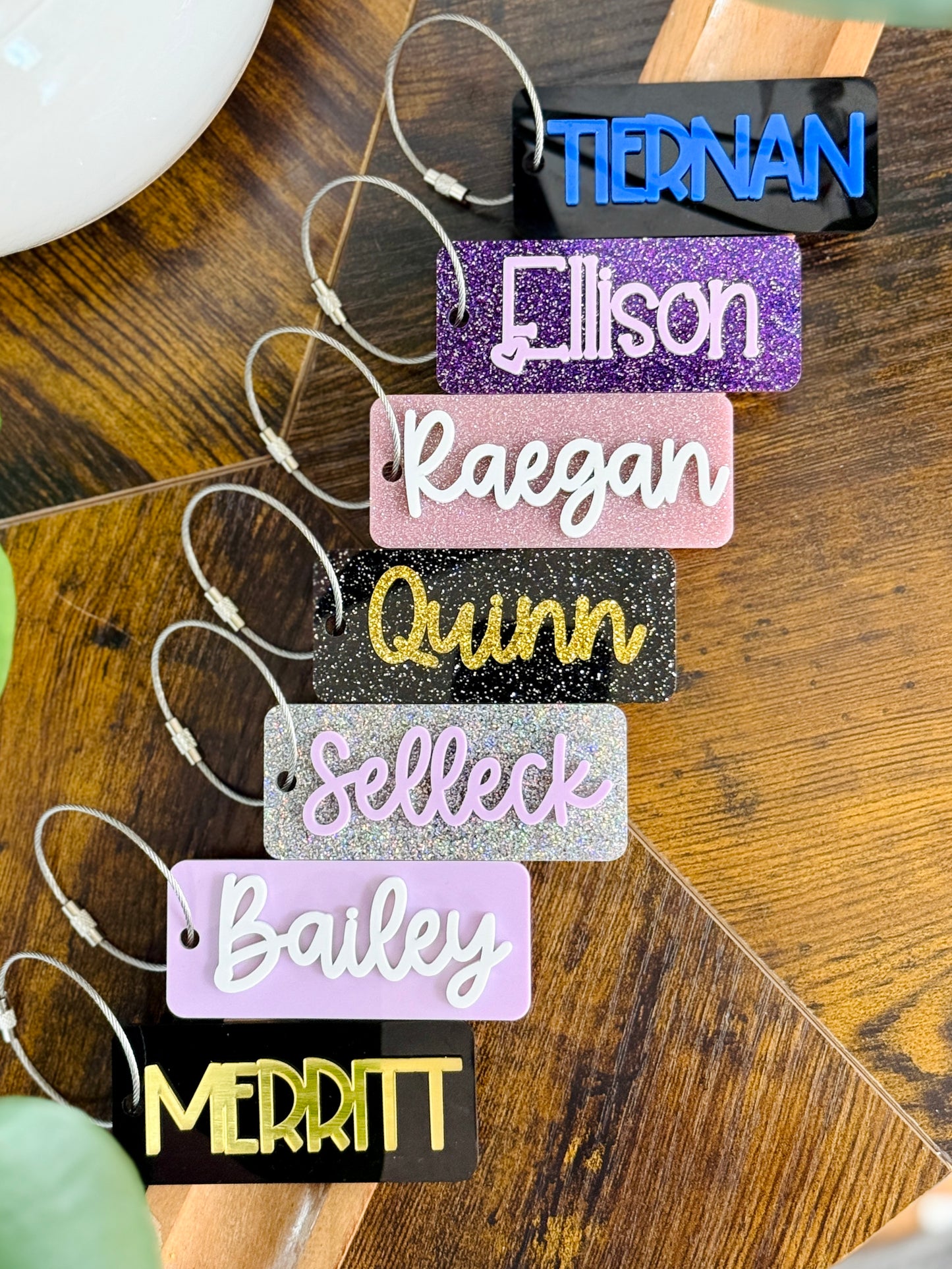 Custom Acrylic Name Bag Tag