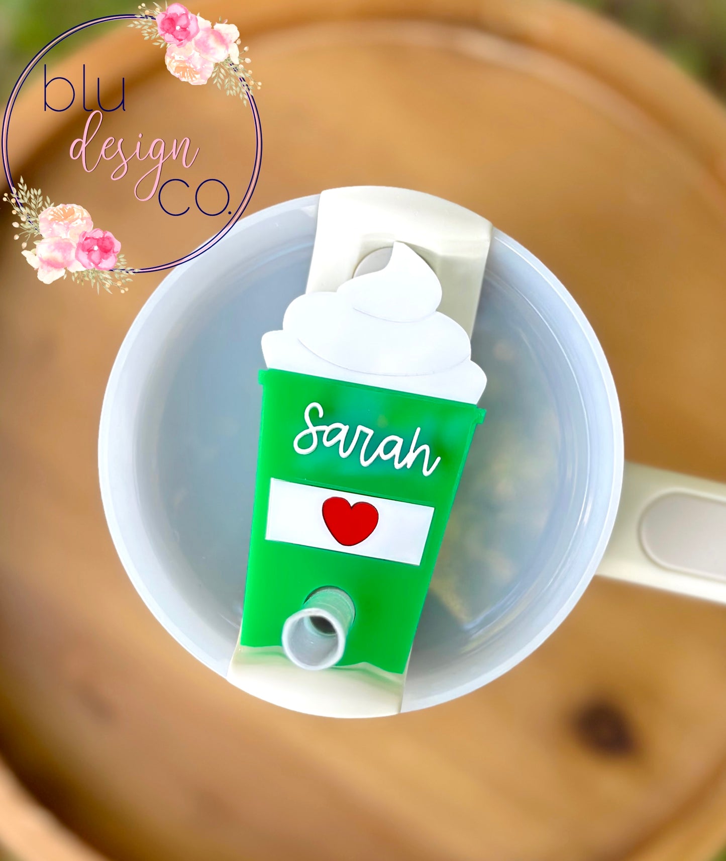 Acrylic Latte Name Topper for Stanley H2.0 30oz 40oz or 40oz dupe cup