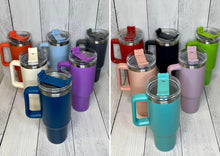 Load image into Gallery viewer, Checkered Lightning Bolts Full Wrap 40oz Cup - 14 Colors Available