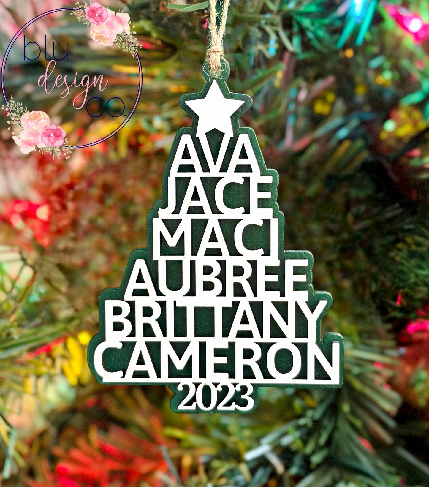 Personalized Name Tree Ornament