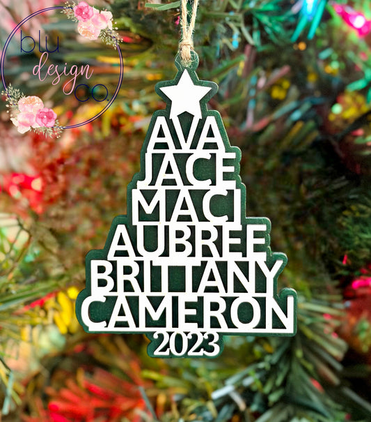 Personalized Name Tree Ornament