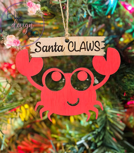 Santa Claws Ornament