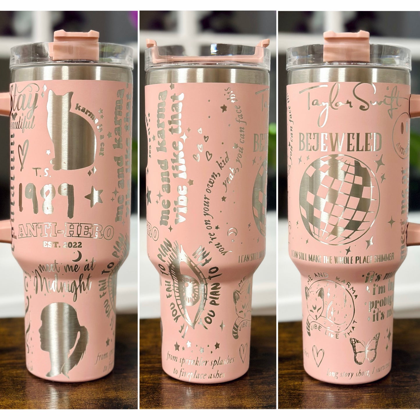 Taylor Swift Full Wrap 40oz Cup - 14 Colors Available
