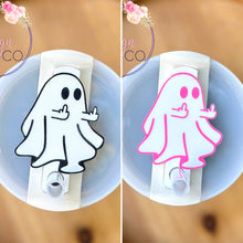 Load image into Gallery viewer, Acrylic Middle Finger Ghost Topper for Stanley H2.0 30oz 40oz or 40oz dupe cup