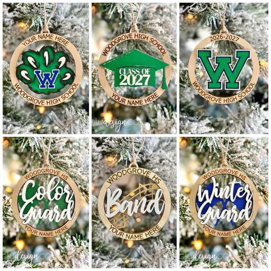 2026 Woodgrove HS Ornaments - Winter Guard Fundraiser