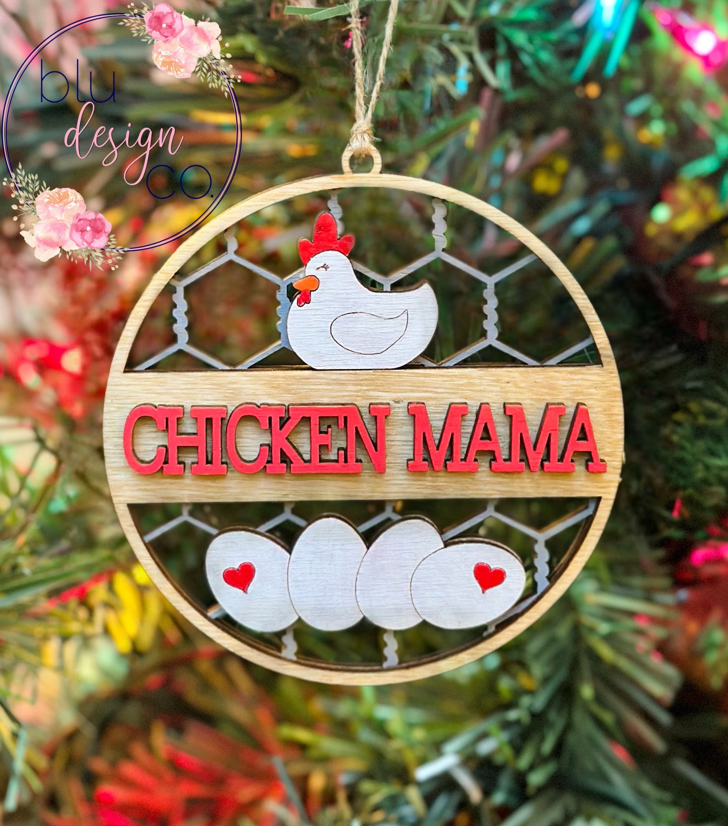 Chicken Mama Ornament