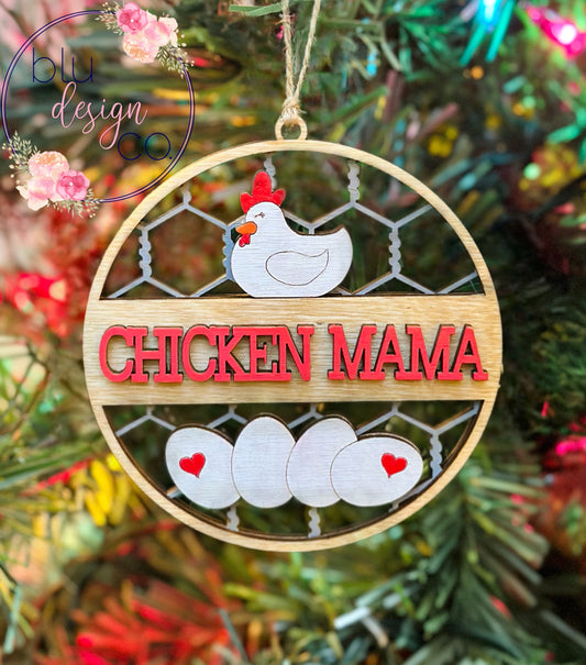 Chicken Mama Ornament