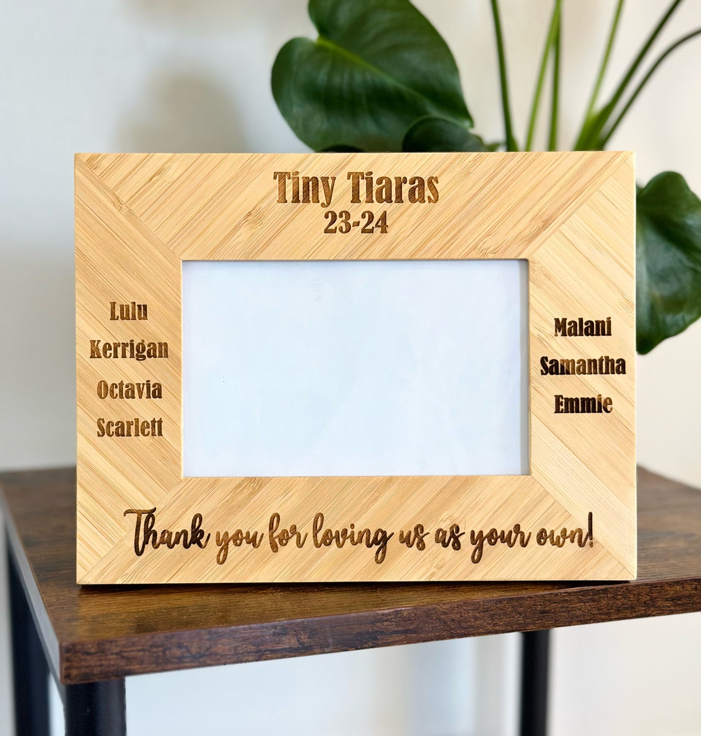 Custom Wooden Team Gift Frame