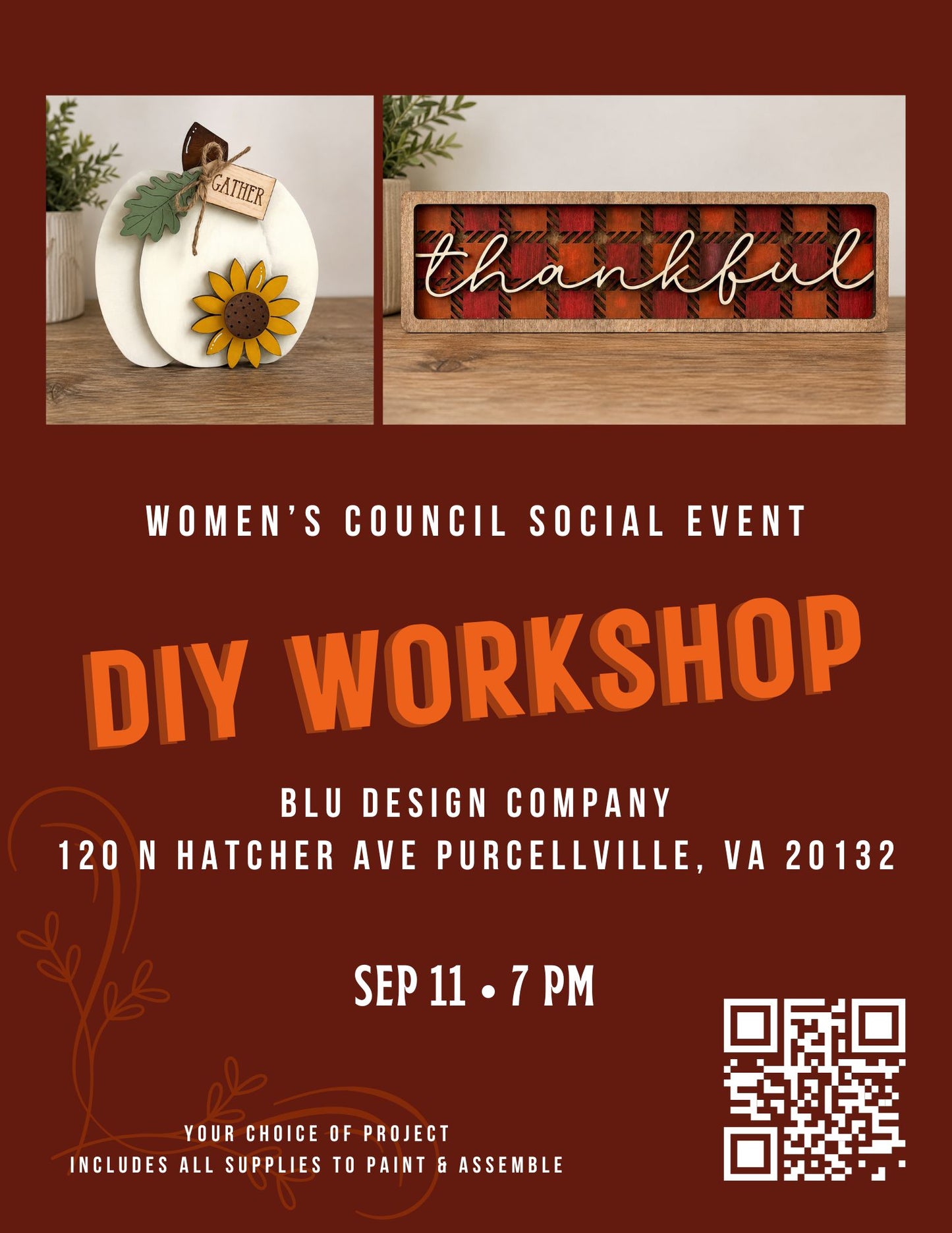 Women’s Council DIY Sign Workshop - PRIVATE EVENT