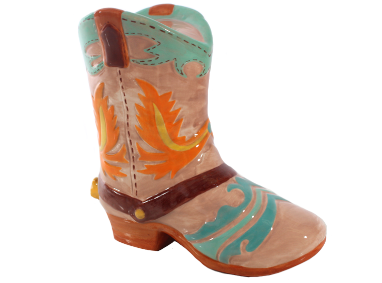 DIY Ceramic - Cowboy Boot Bank
