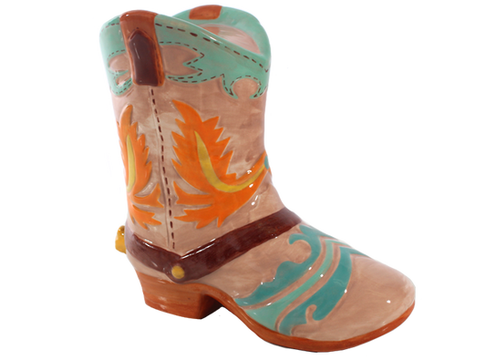 DIY Ceramic - Cowboy Boot Bank