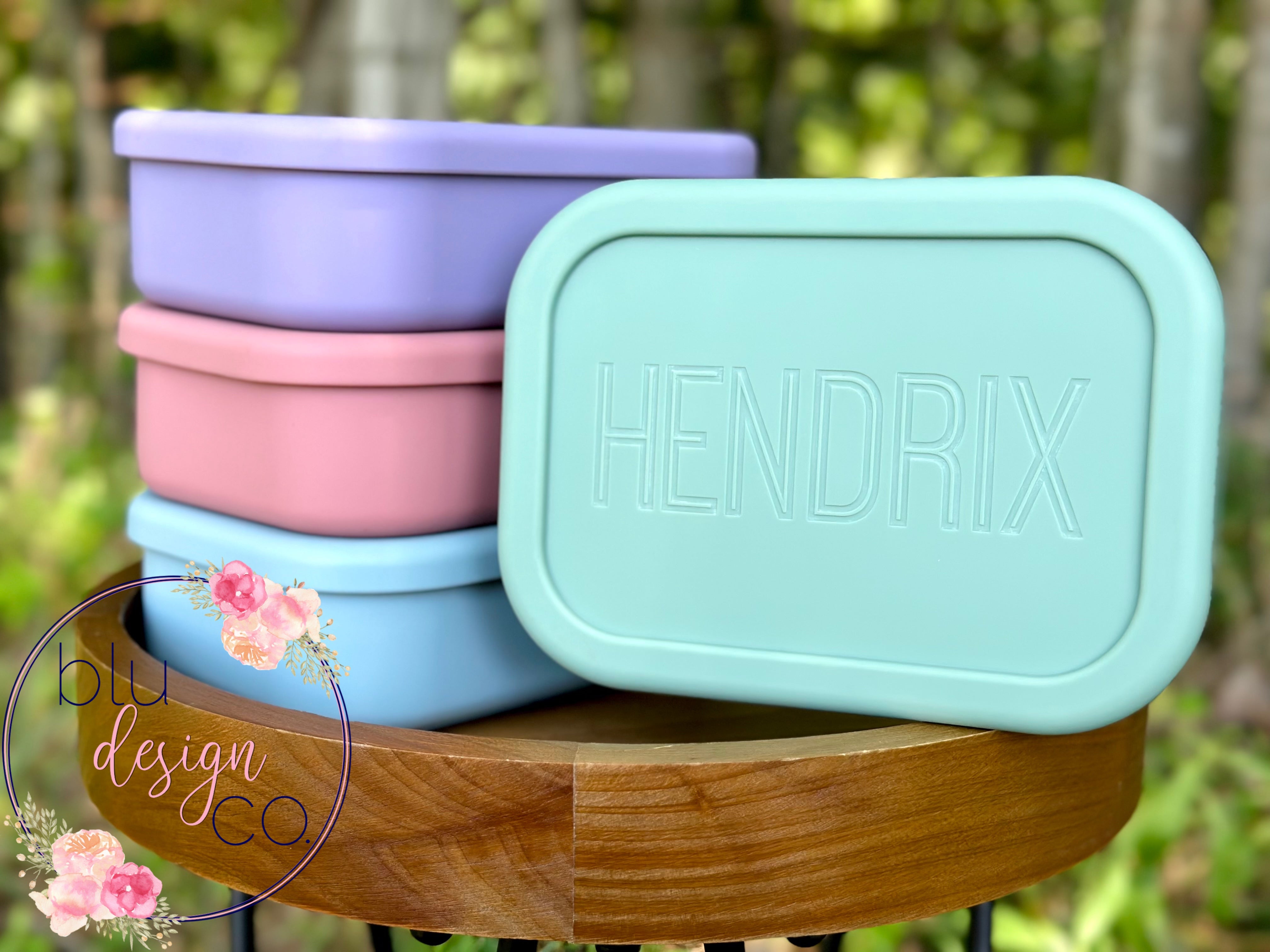 Personalized Silicone Bento Box – Blu Design Company