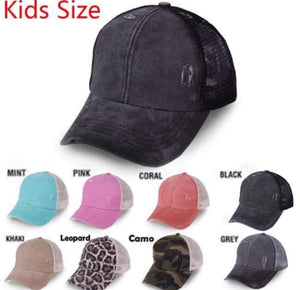 Stacked Cheer Mom Ponytail Hat