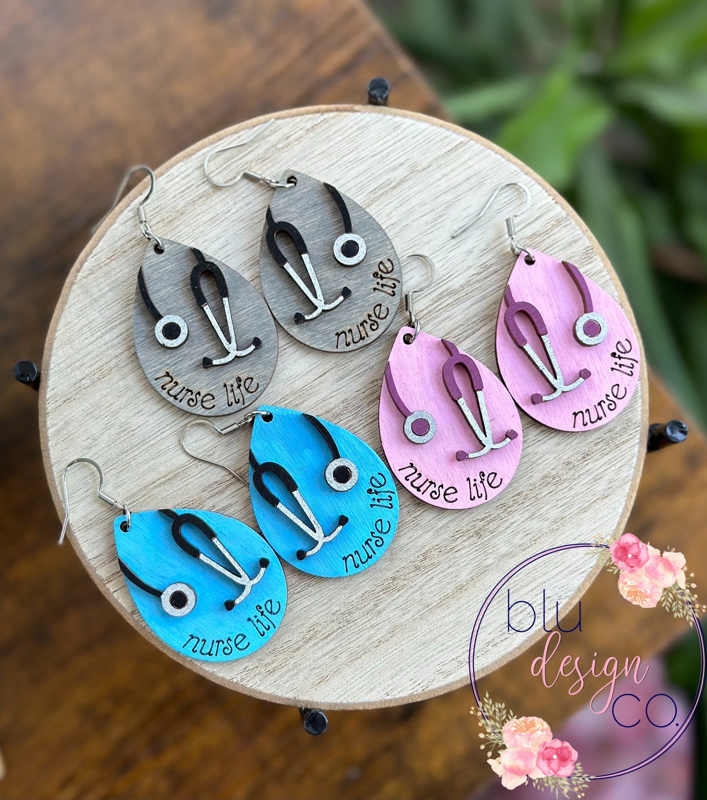 Nurse Life Drop Earrings