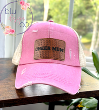 Load image into Gallery viewer, Stacked Cheer Mom Ponytail Hat