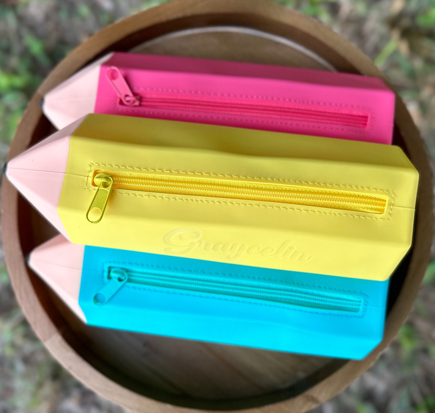 Personalized Silicone Pencil Pouch