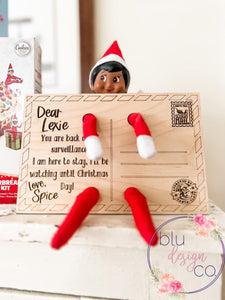 Personalized Elf Arrival Postcard