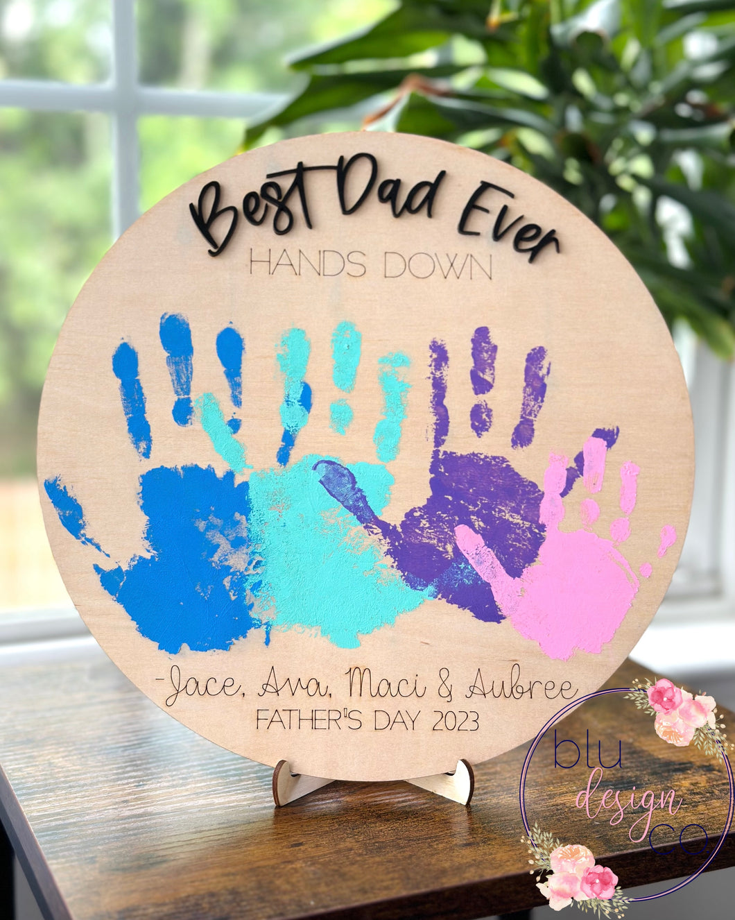 DIY Best Ever Hands Down Handprint Sign