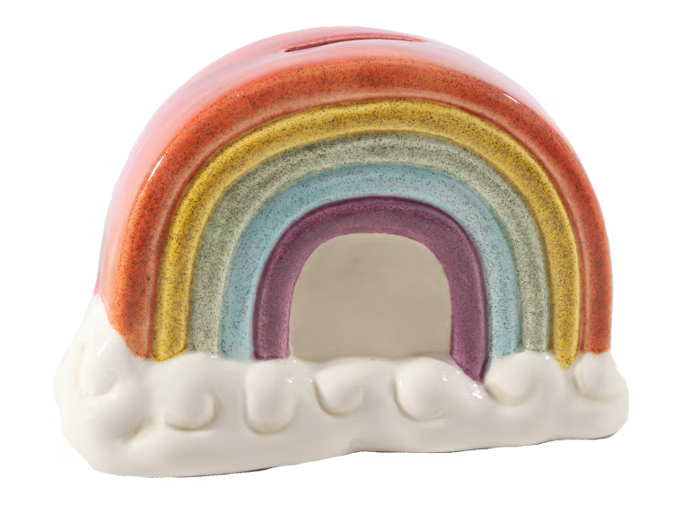 DIY Ceramic - Rainbow Bank