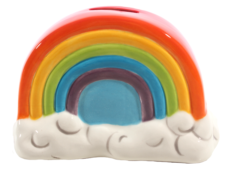 DIY Ceramic - Rainbow Bank