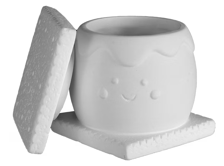 DIY Ceramic - S'mores Treat Box (Girl Scouts)