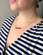 Load image into Gallery viewer, Personalized Bar Necklace- Silver, Gold, or Rose Gold
