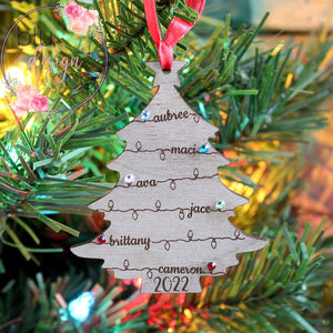 Swarovski Birthstone Family Christmas Tree Ornament