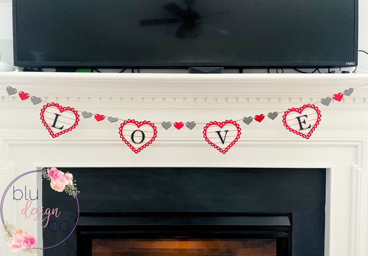 Wooden Heart Banner