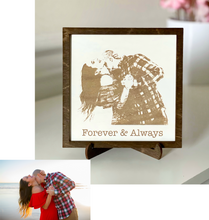 Load image into Gallery viewer, Custom Wood Photo Sketch Frame