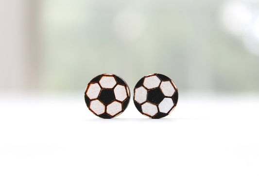 Painted Wood Soccer Ball Studs