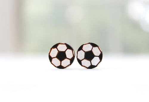 Painted Wood Soccer Ball Studs