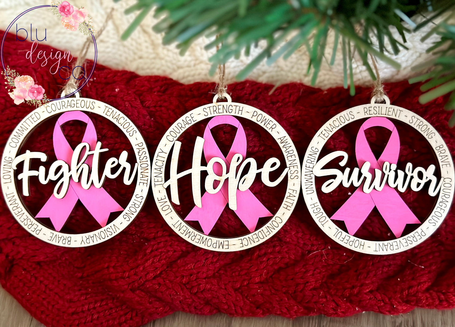 Awareness Ribbon Ornaments