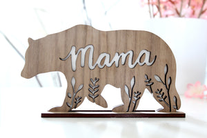 Mama Bear Wood Plaque