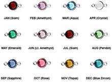 Load image into Gallery viewer, Personalized Bar Necklace with Birthstone Chain