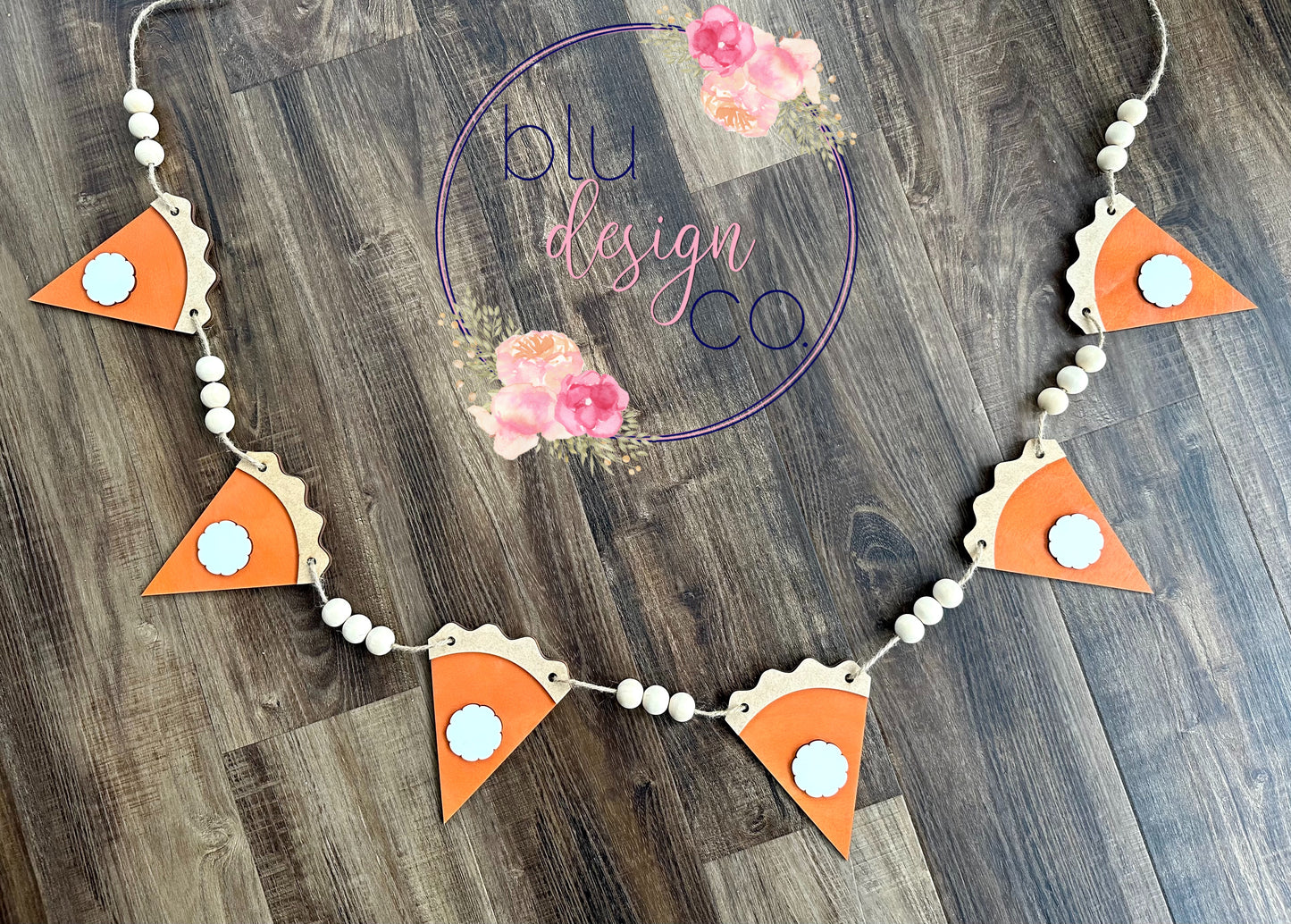 Wooden Pumpkin Pie Banner