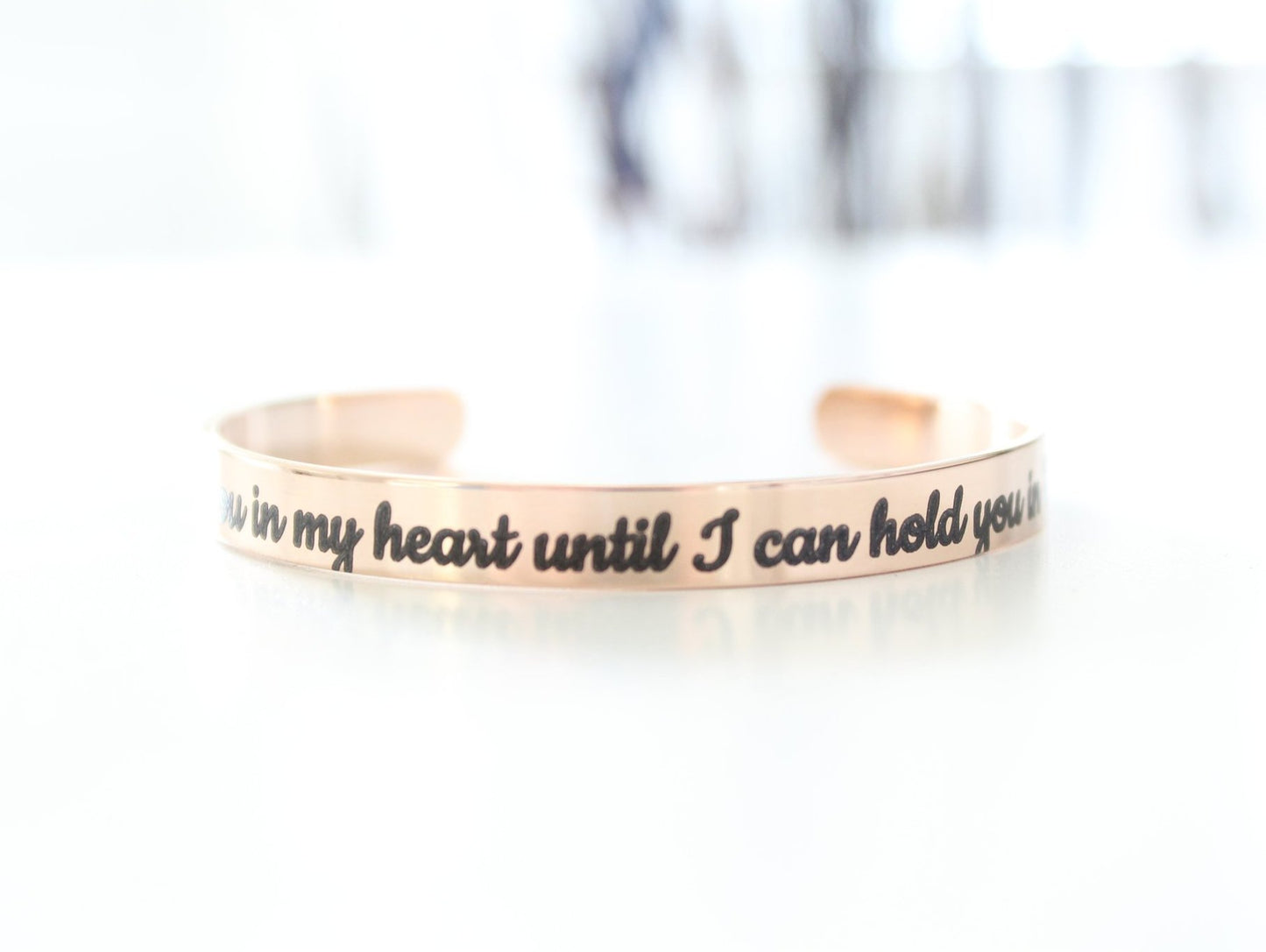 I Will Hold You In My Heart Until I Can Hold You In Heaven Bracelet