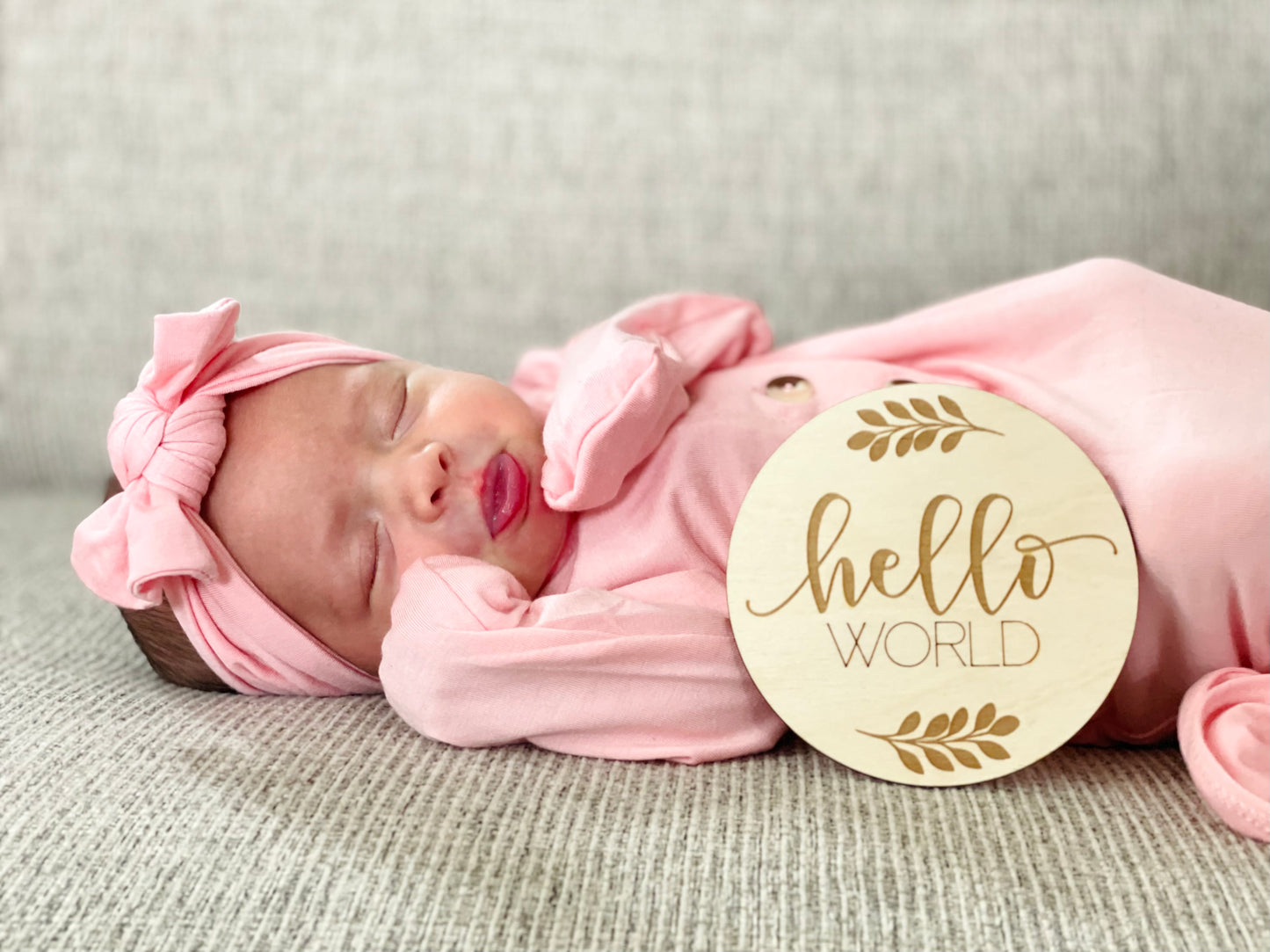 Floral Reversible Monthly Milestone Rounds