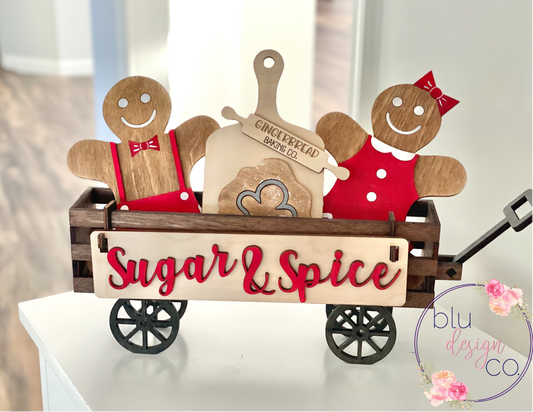 Gingerbread Interchangeable Wagon Set