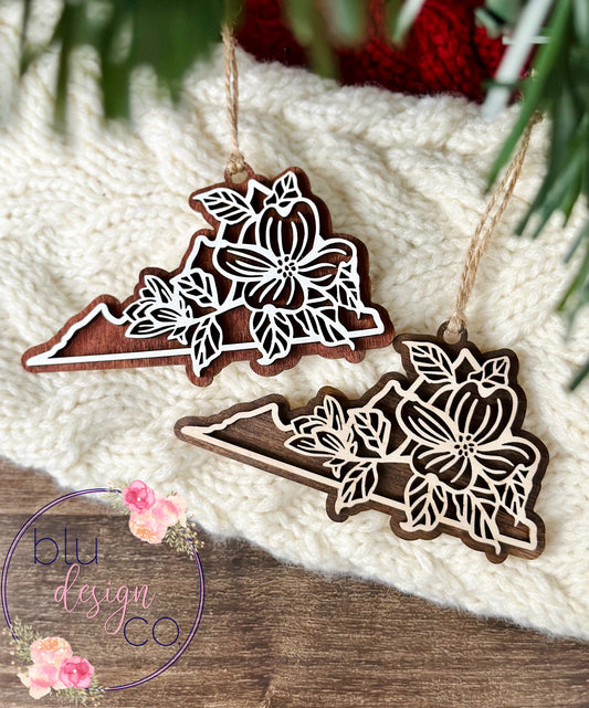 State Flower Ornament - all 50 states available!