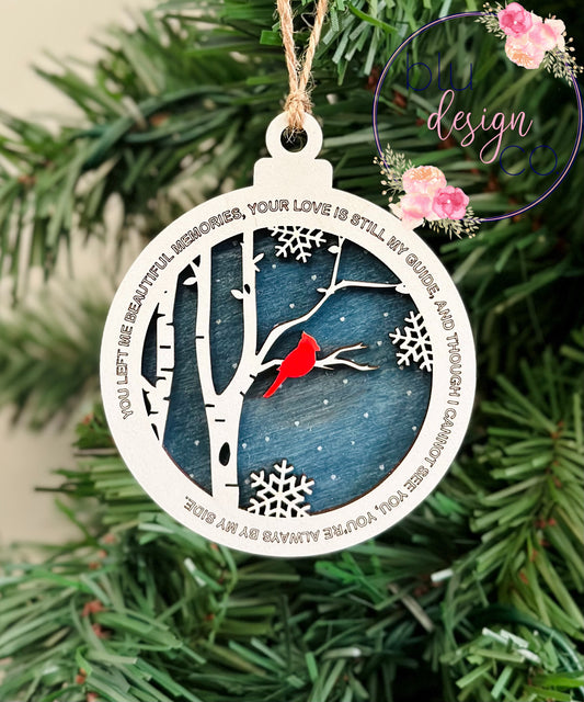 Cardinal Quote Memorial Ornament