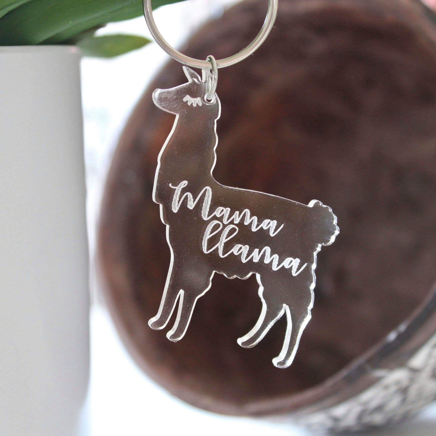 Mama Llama Acrylic Keychain