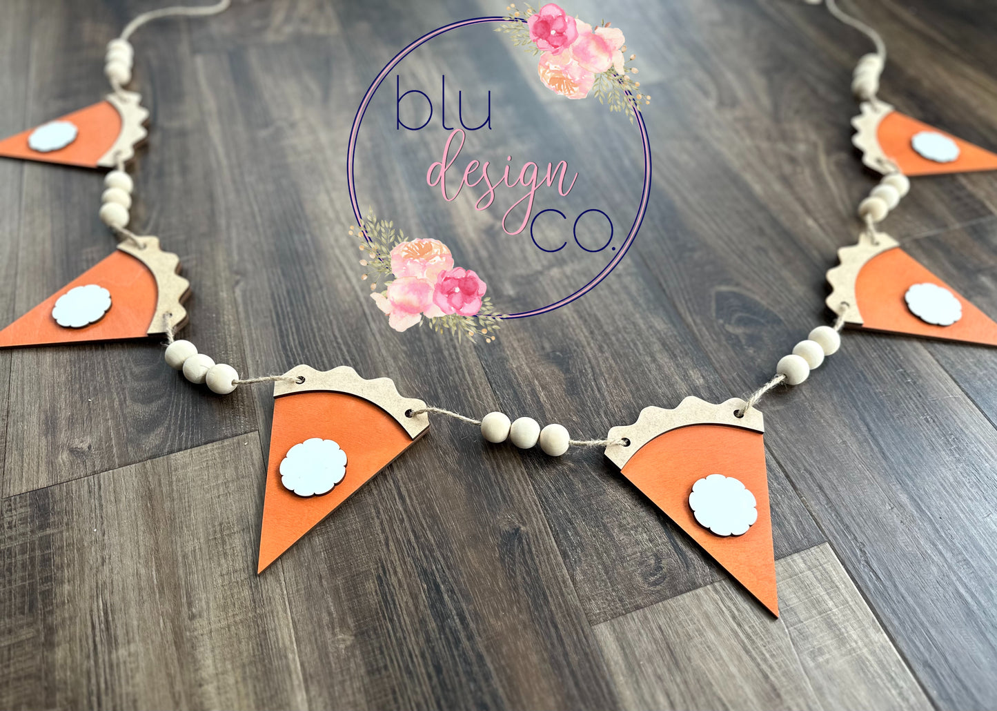 Wooden Pumpkin Pie Banner