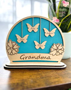 Custom Butterfly Family Sign