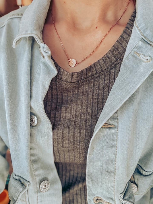 Initial Letter Necklace