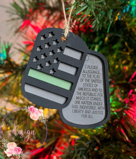 Dog Tag Ornaments
