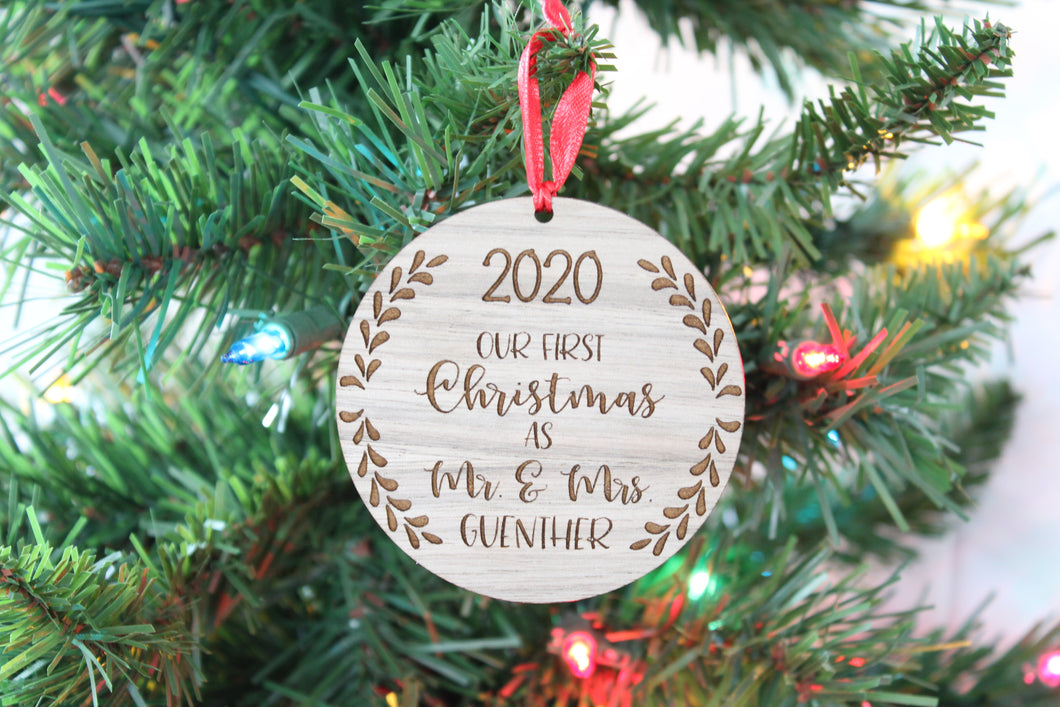 Our First Christmas As Mr & Mrs Ornament