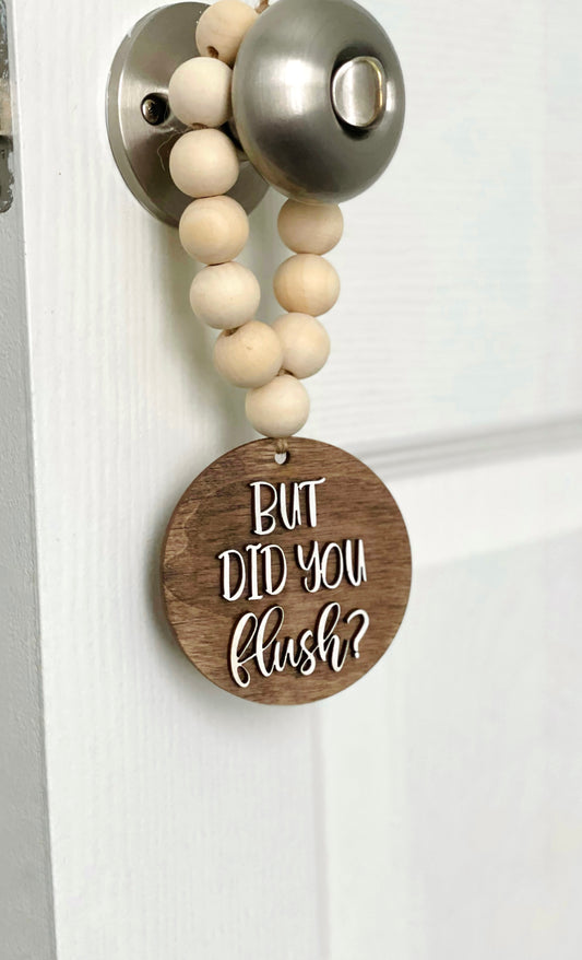 Did You Flush Door Sign