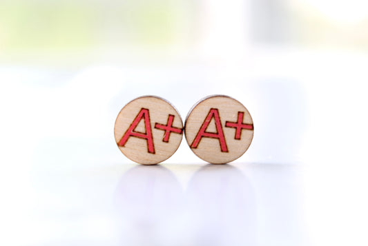 A+ Stud Earrings