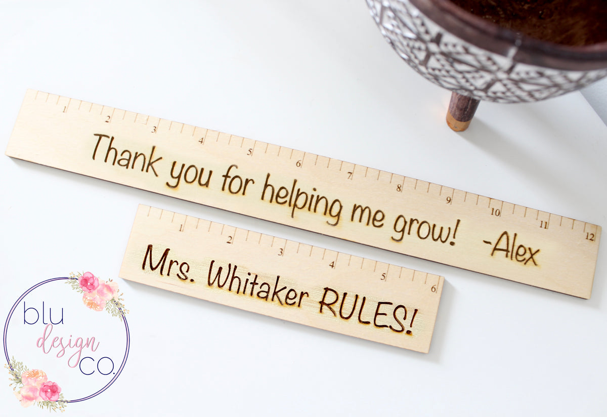 Welcom Ruler Custom Wood Ruler – Blu Design Company